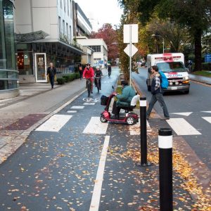 Perceptions of Comfort and Safety for Non-Motorized Road User Interactions in Vancouver