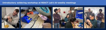 Introductory soldering workshop during our team meeting